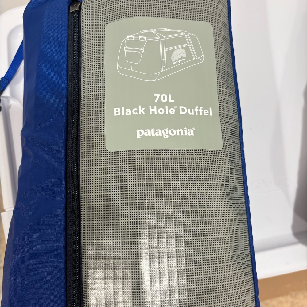 Patagonia Black Hole Duffel in Blue and Gray